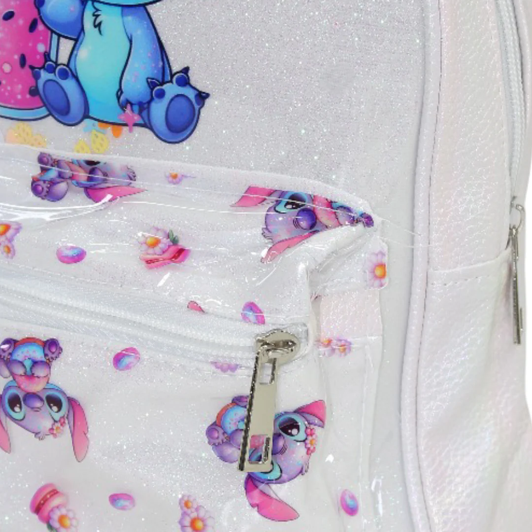 Stitch School Backpack – White - Image 3