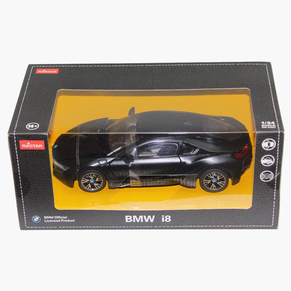BMW i8 Die-Cast Car - Black - Image 3