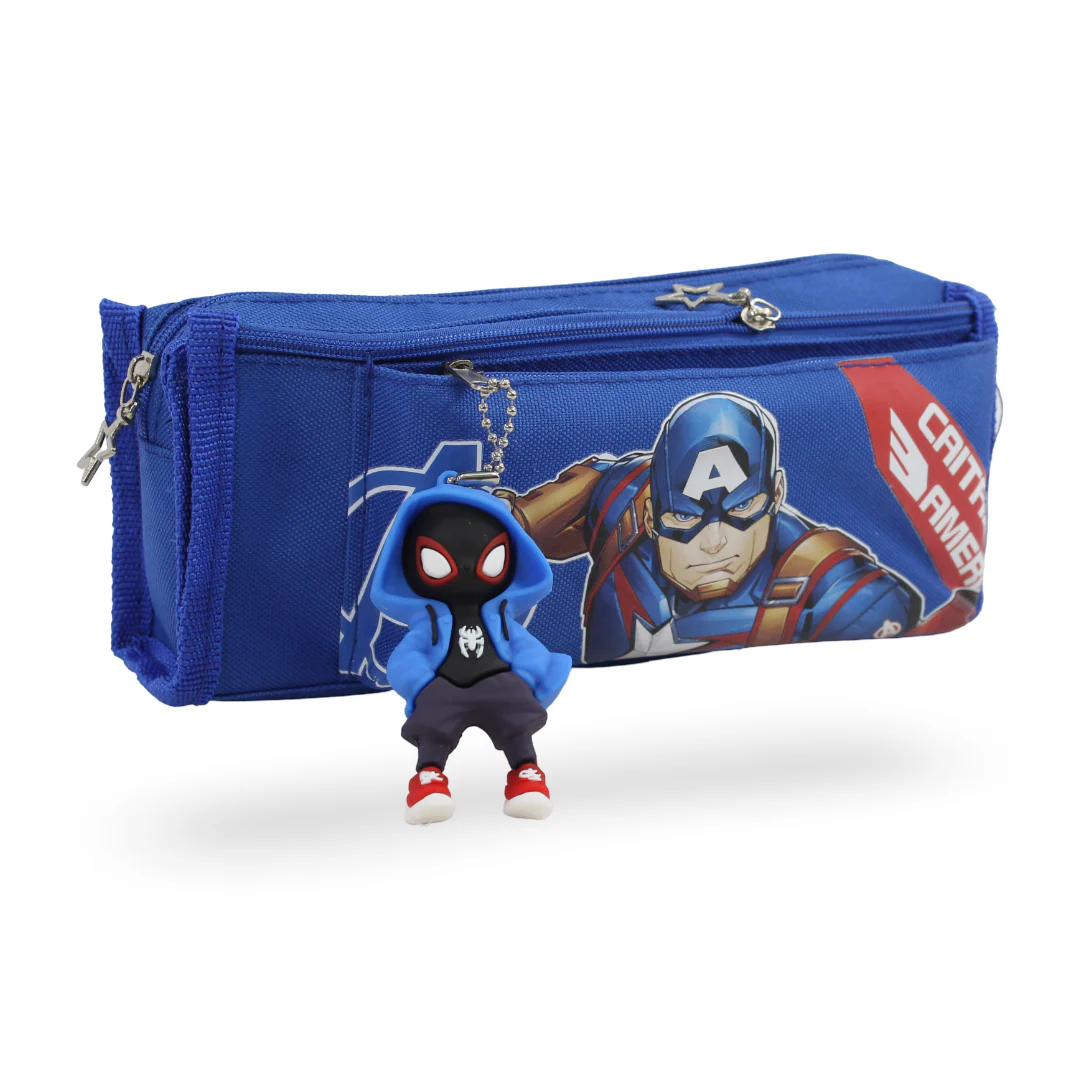 Captain America Pencil Case – Blue