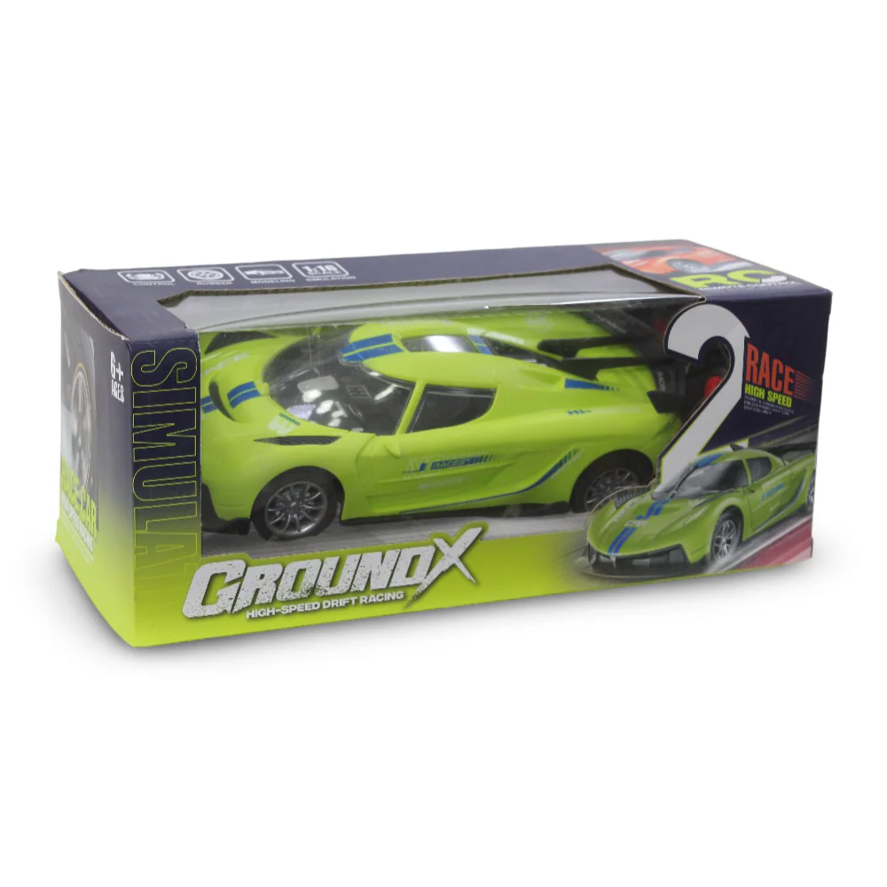 GroundX High-Speed Drift Racing Remote Control Car – Green