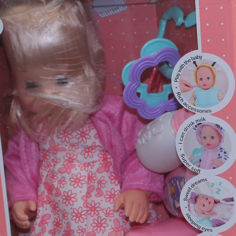 Baby Sweet Love Doll Play Set with Bed & Accessories - Image 3