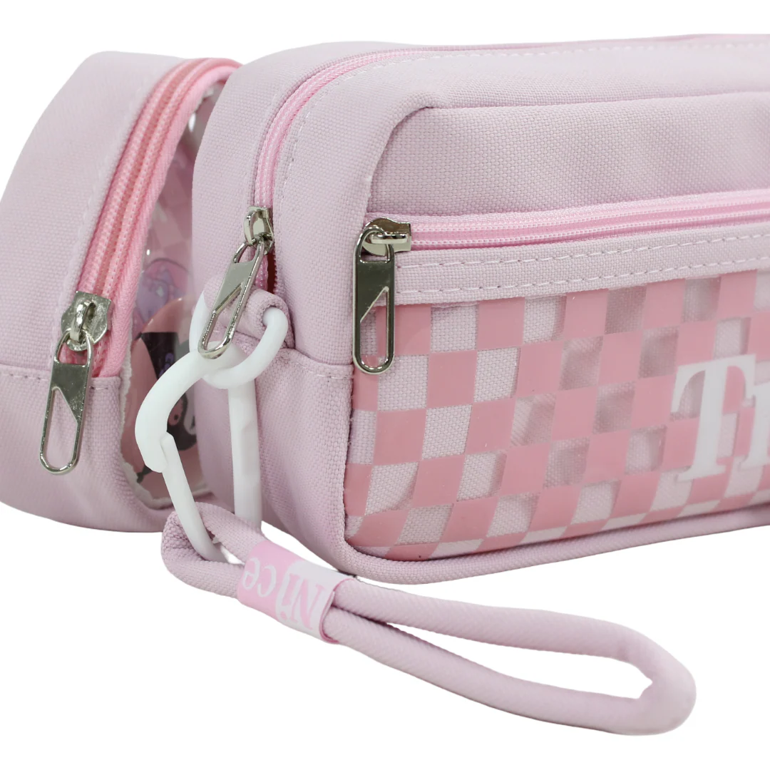 Kuromi (Pencil Case + Pouch) – Pink - Image 3