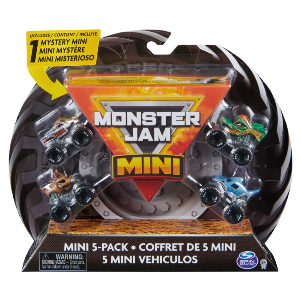 Monster Jam Mini Vehcles - 5 Pack - Image 2