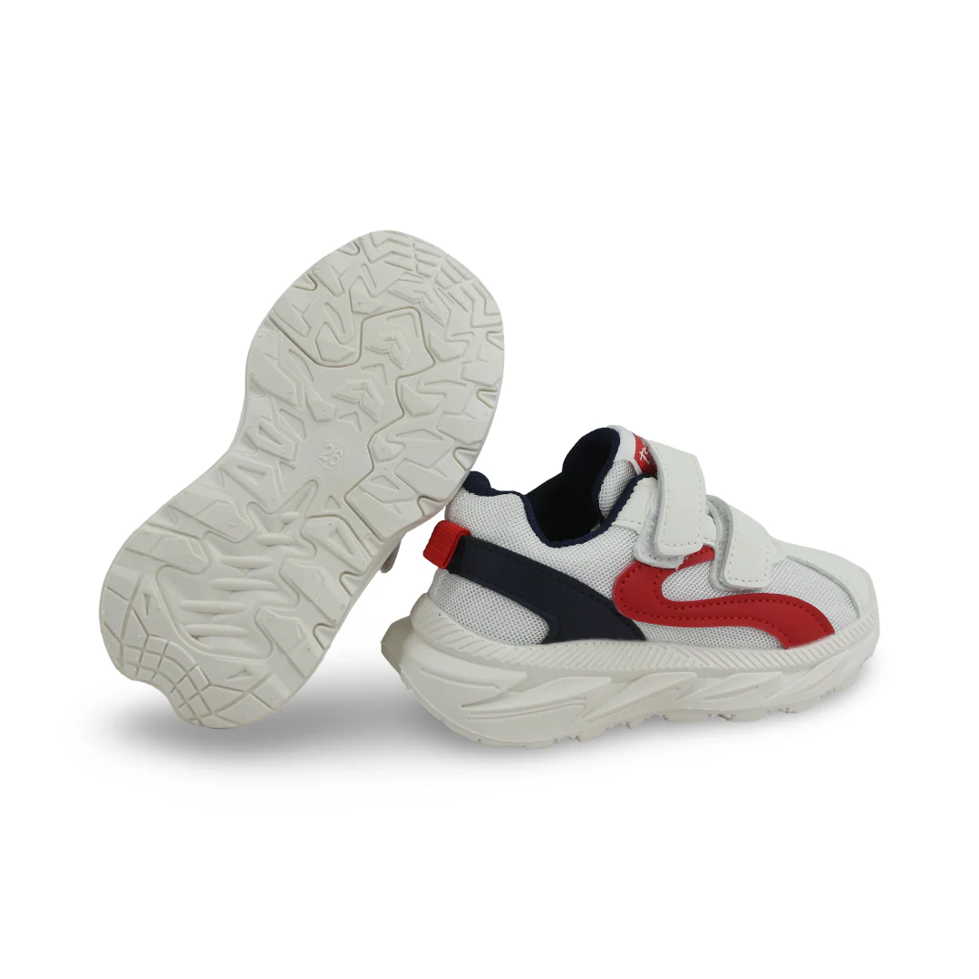 Boys Leather Sneakers – White Tsming - Image 3