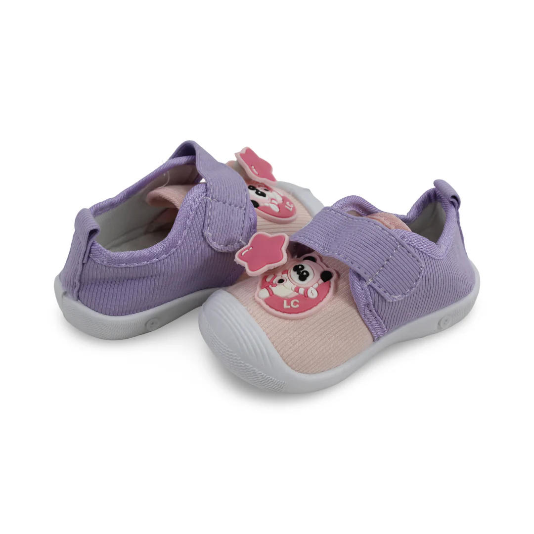 Baby Girls Canvas Sneakers – Purple - Image 2