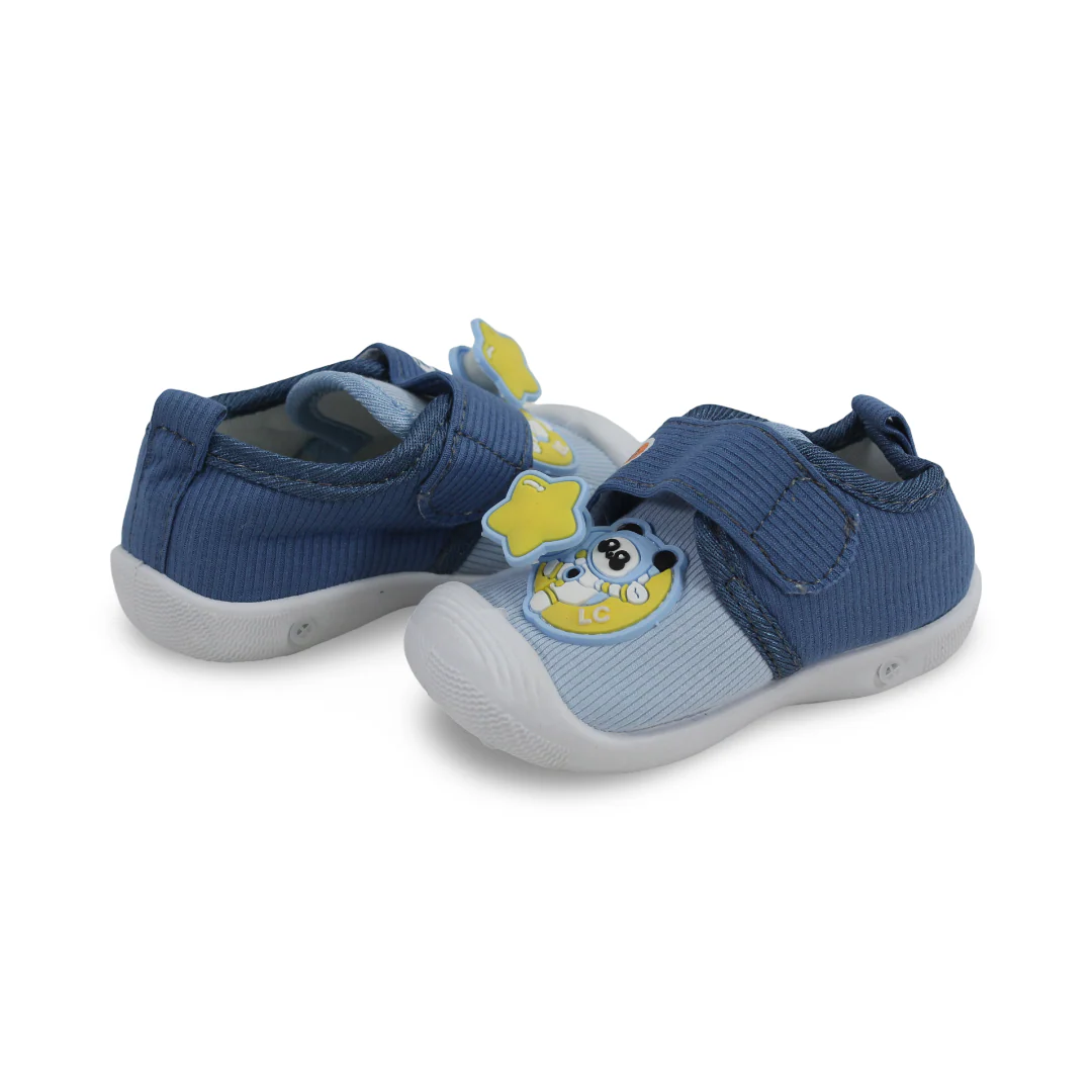 Baby Boys Canvas Sneakers – Baby Blue - Image 2