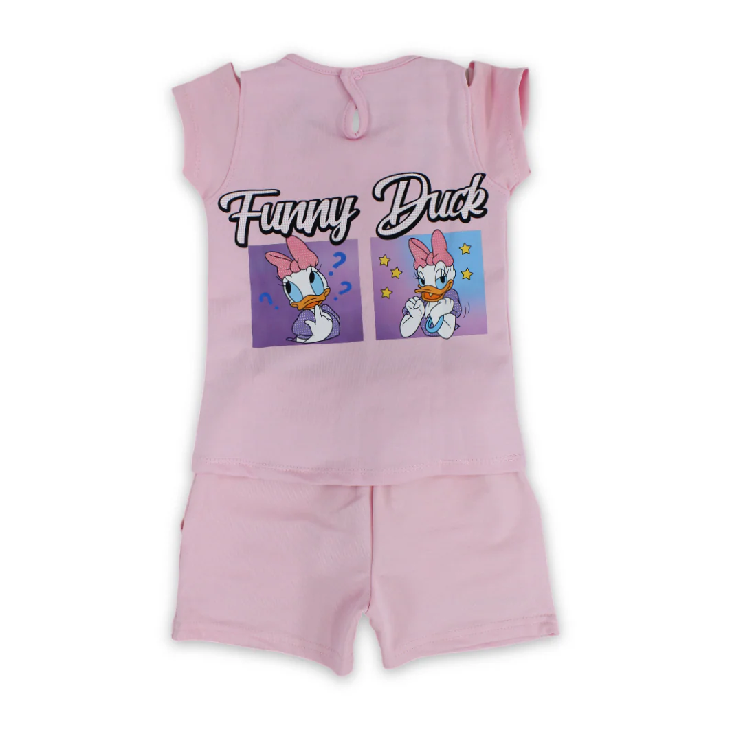 Baby Girls Cotton Pajama – Daisy Duck Print - Image 3