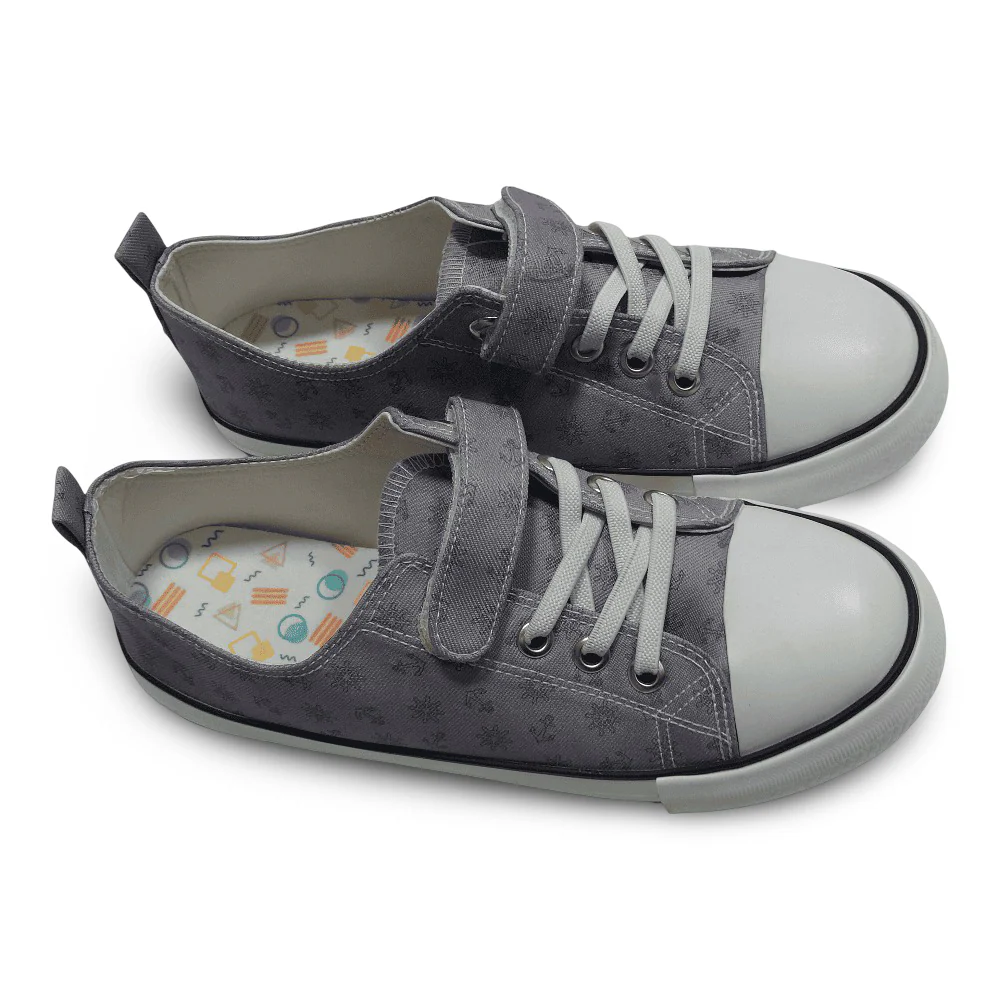 Boys Leather Sneakers – Anchors Details - Image 5