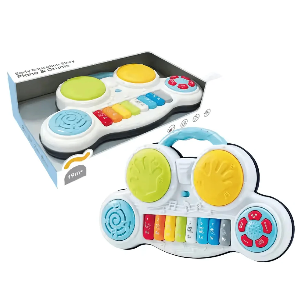 Youleen Early Education Story Piano & Drums Toy