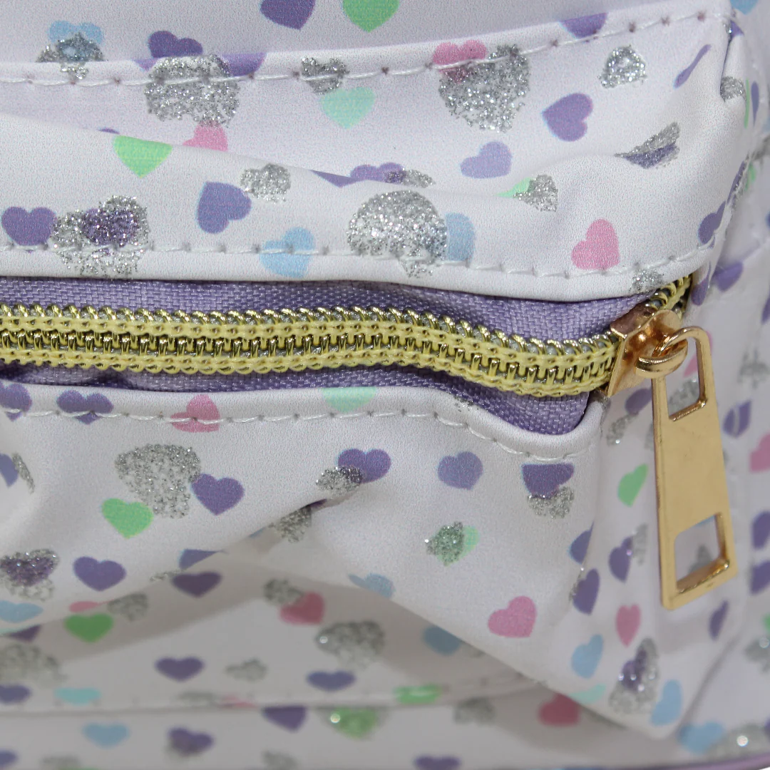 Hearts Backpack – Purple - Image 3