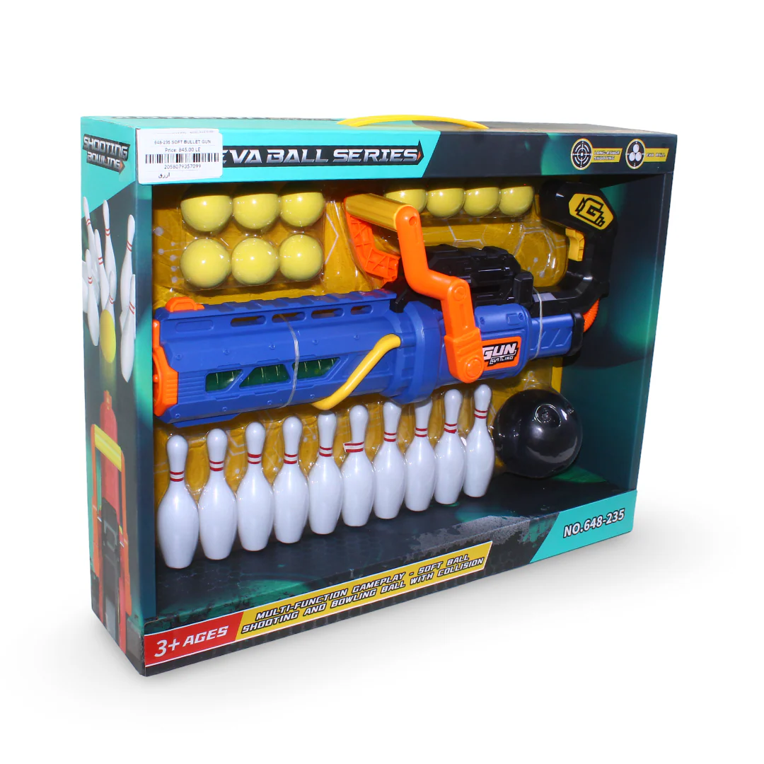 "Eva Ball Series" Multi-Function Shooting and Bowling Set – Blue