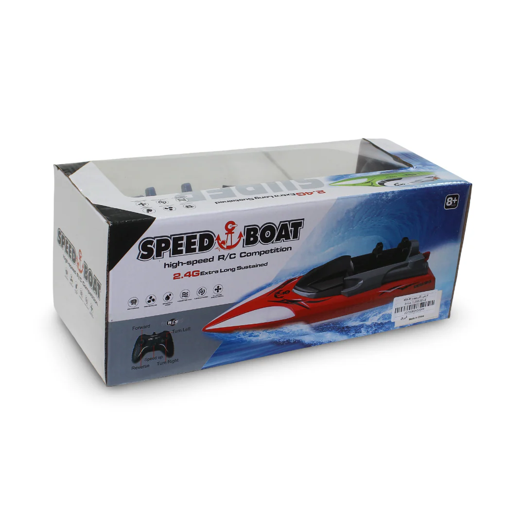 High-Speed R/C Competition Speed Boat – Blue - Image 3