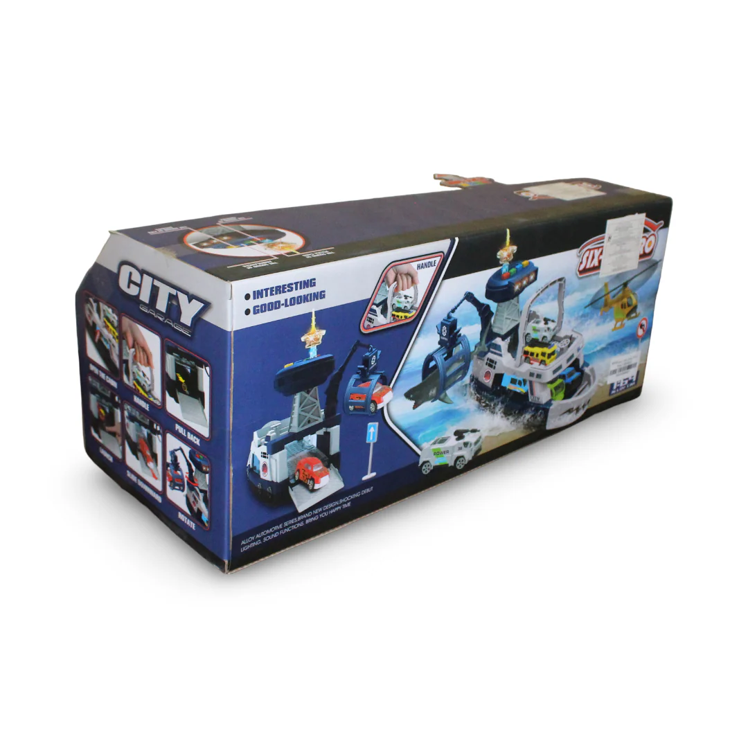 Police Patrol Boat with Light, Sound & Shark Capture Playset - Image 2