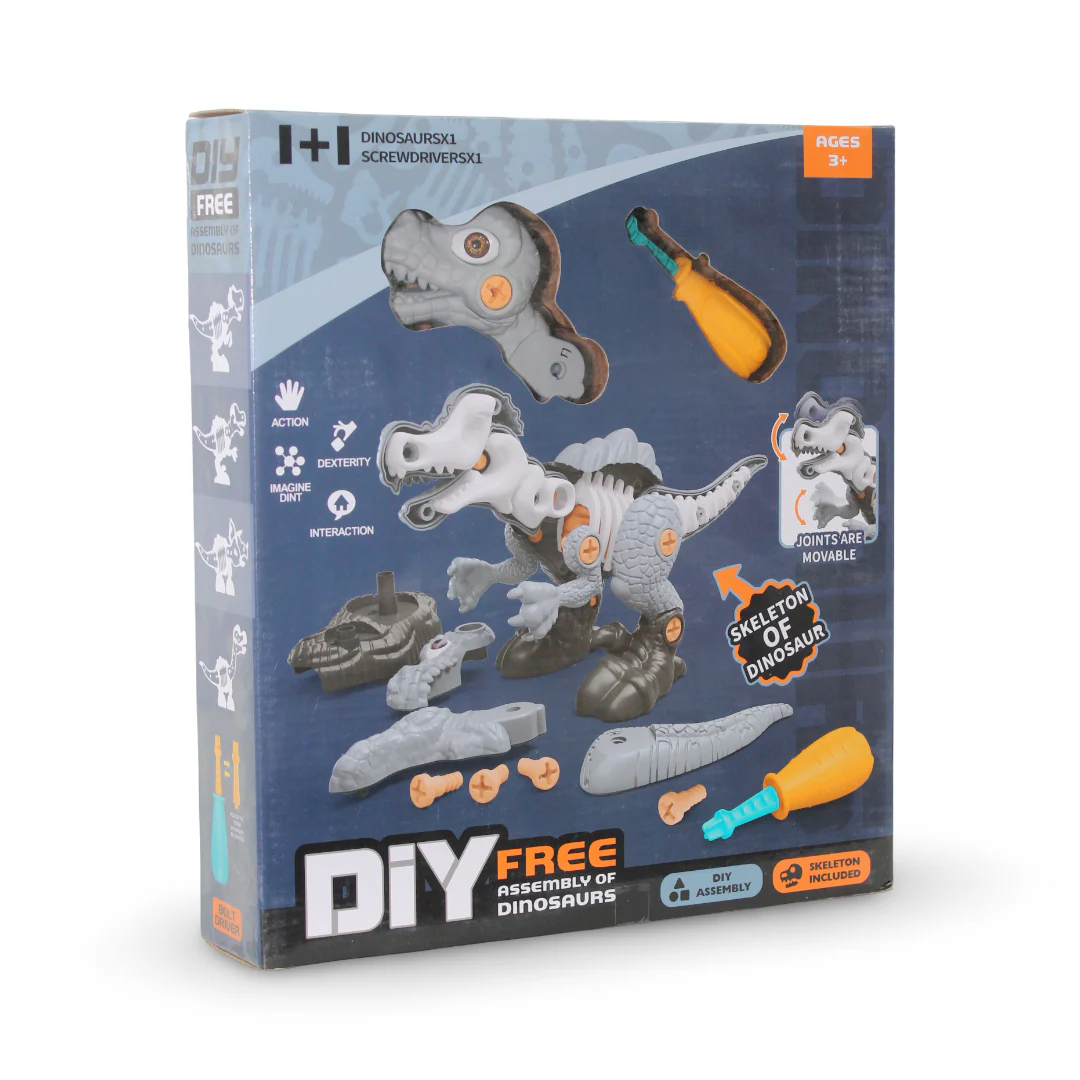 DIY Dinosaurs Assembly Kit – Grey
