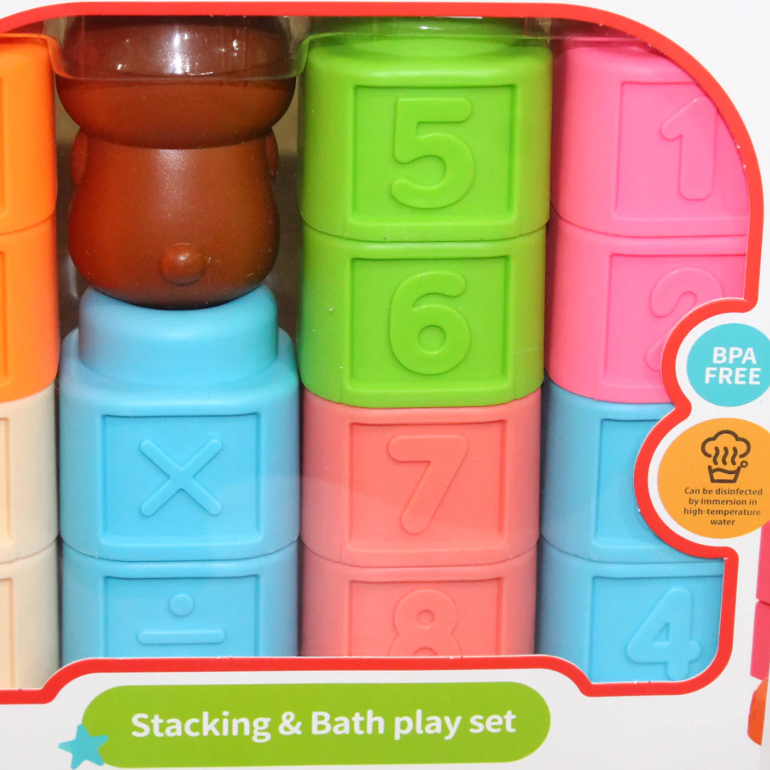 Soft Educational Building Blocks Set – 21 Pcs - Image 3