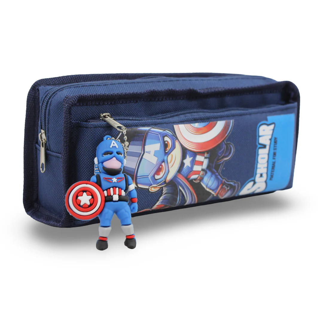 Captain America Pencil Case – Navy - Image 3