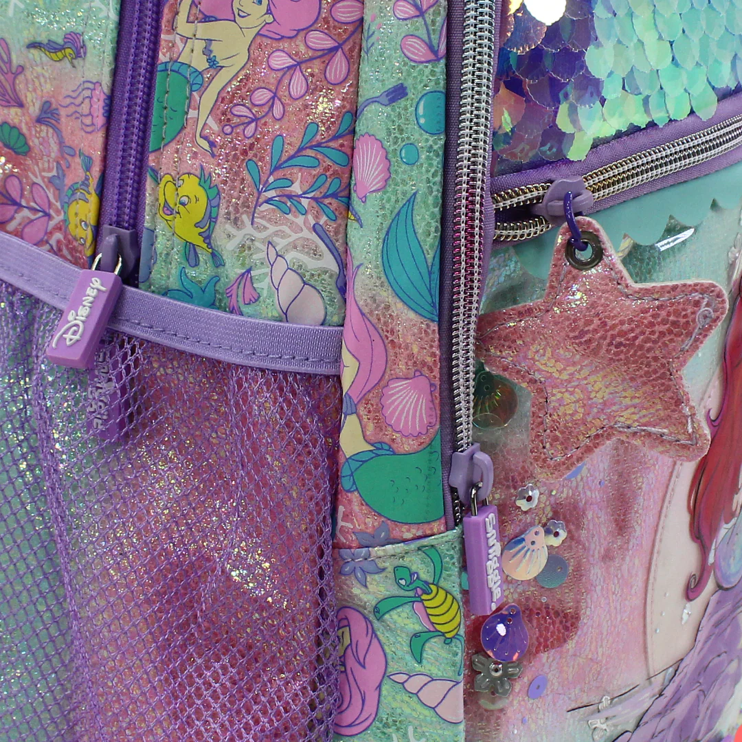 Smiggle Backpack Mermaid Design 17 Inches – Purple - Image 3