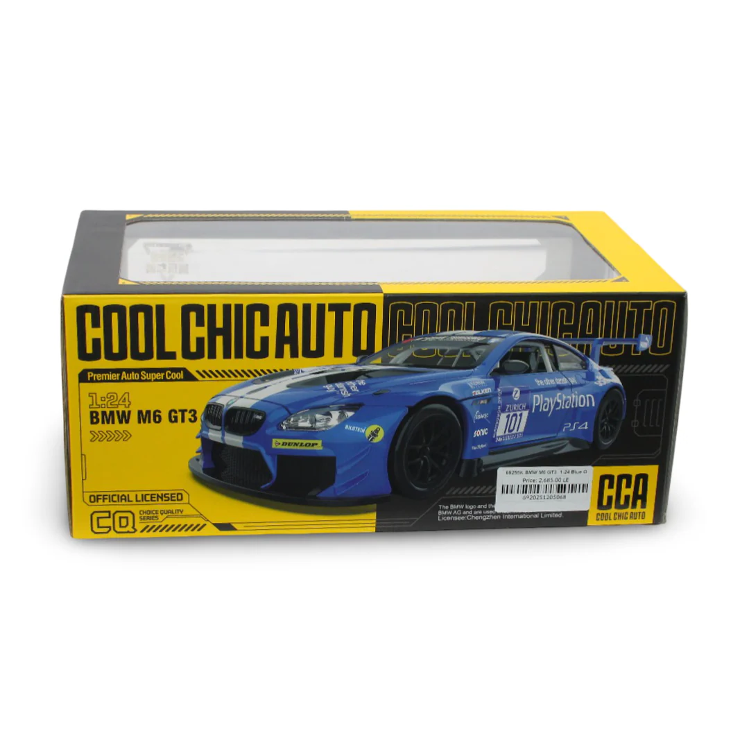 CCA 1:24 Scale Die-Cast BMW M6 GT3 – Blue - Image 2