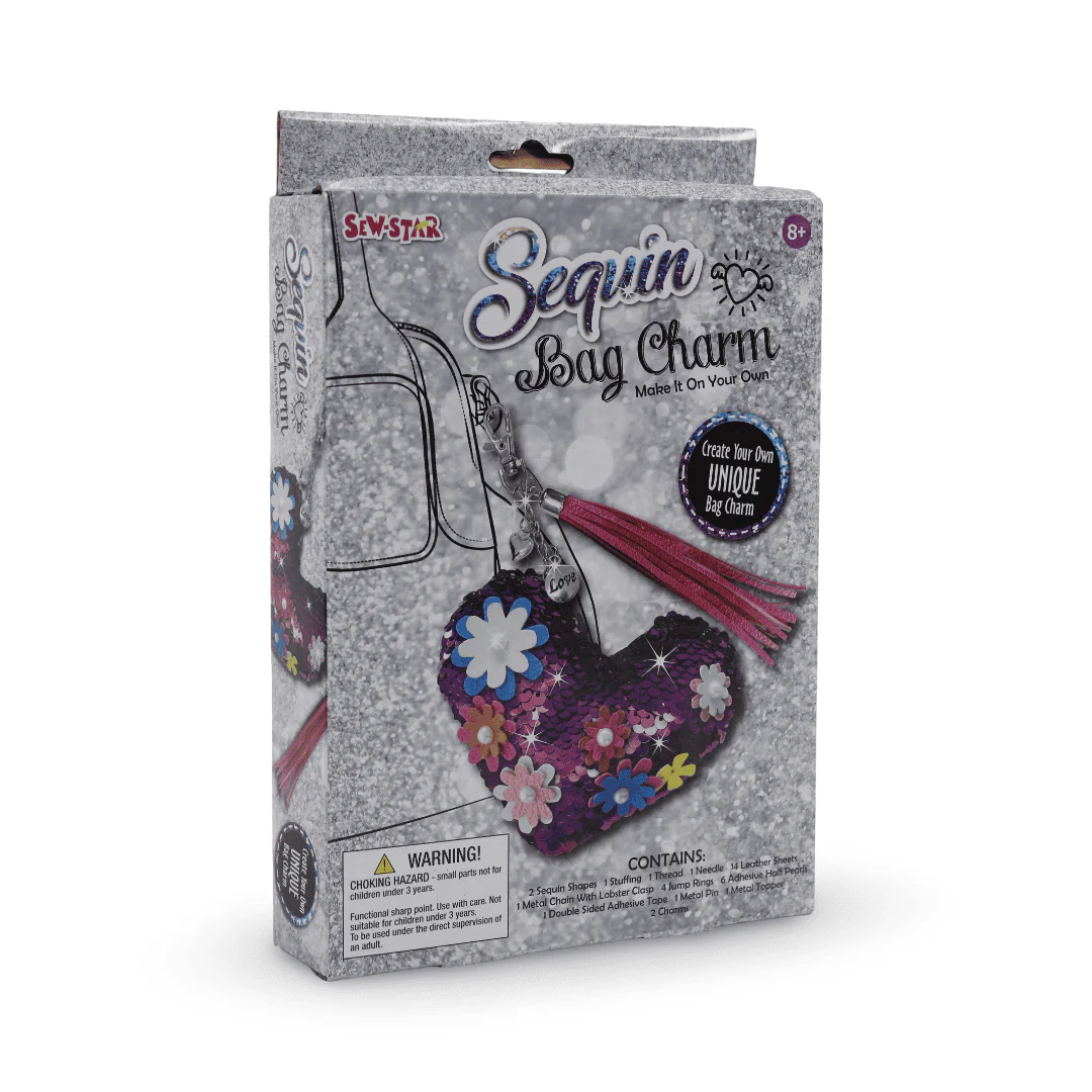 Sew Star Sequin Hanger Bag Charm DIY Kit - Image 2