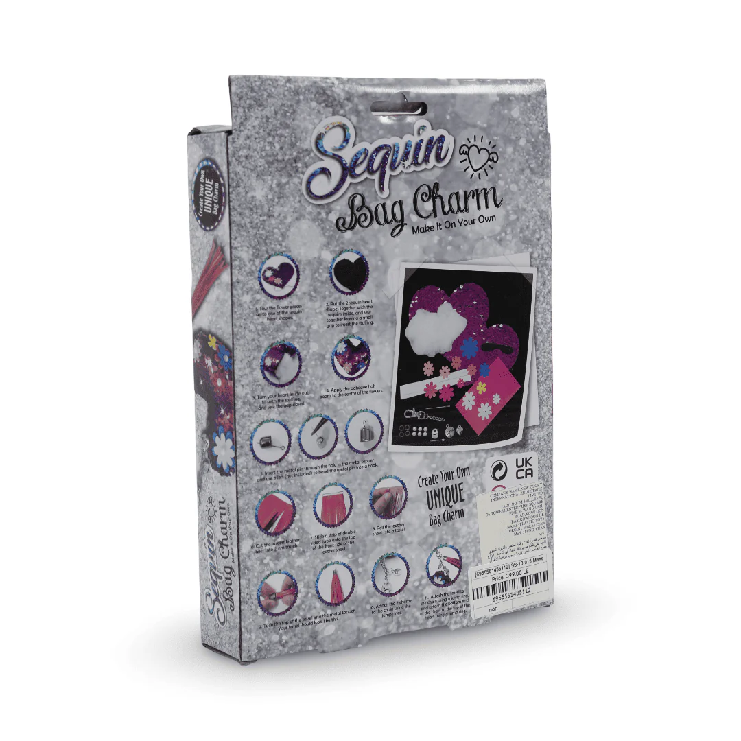 Sew Star Sequin Hanger Bag Charm DIY Kit - Image 3