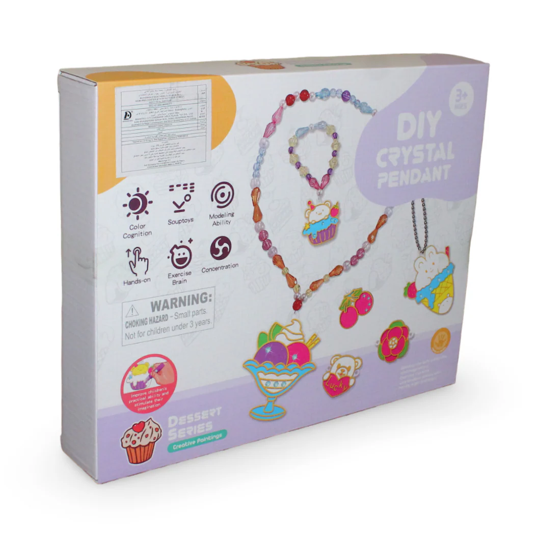 DIY Crystal Pendant Jewelry Making Set – Dessert Series