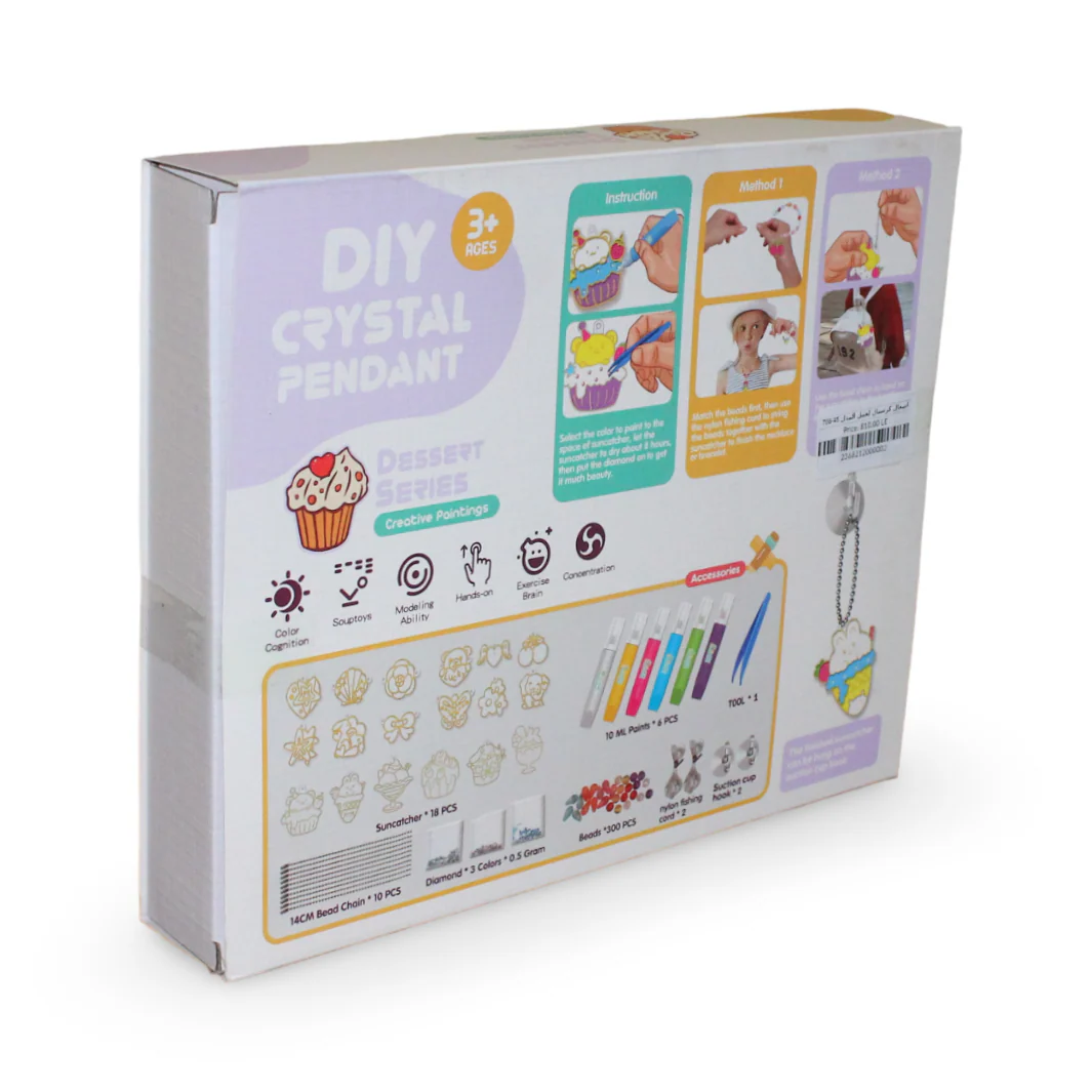 DIY Crystal Pendant Jewelry Making Set – Dessert Series - Image 2
