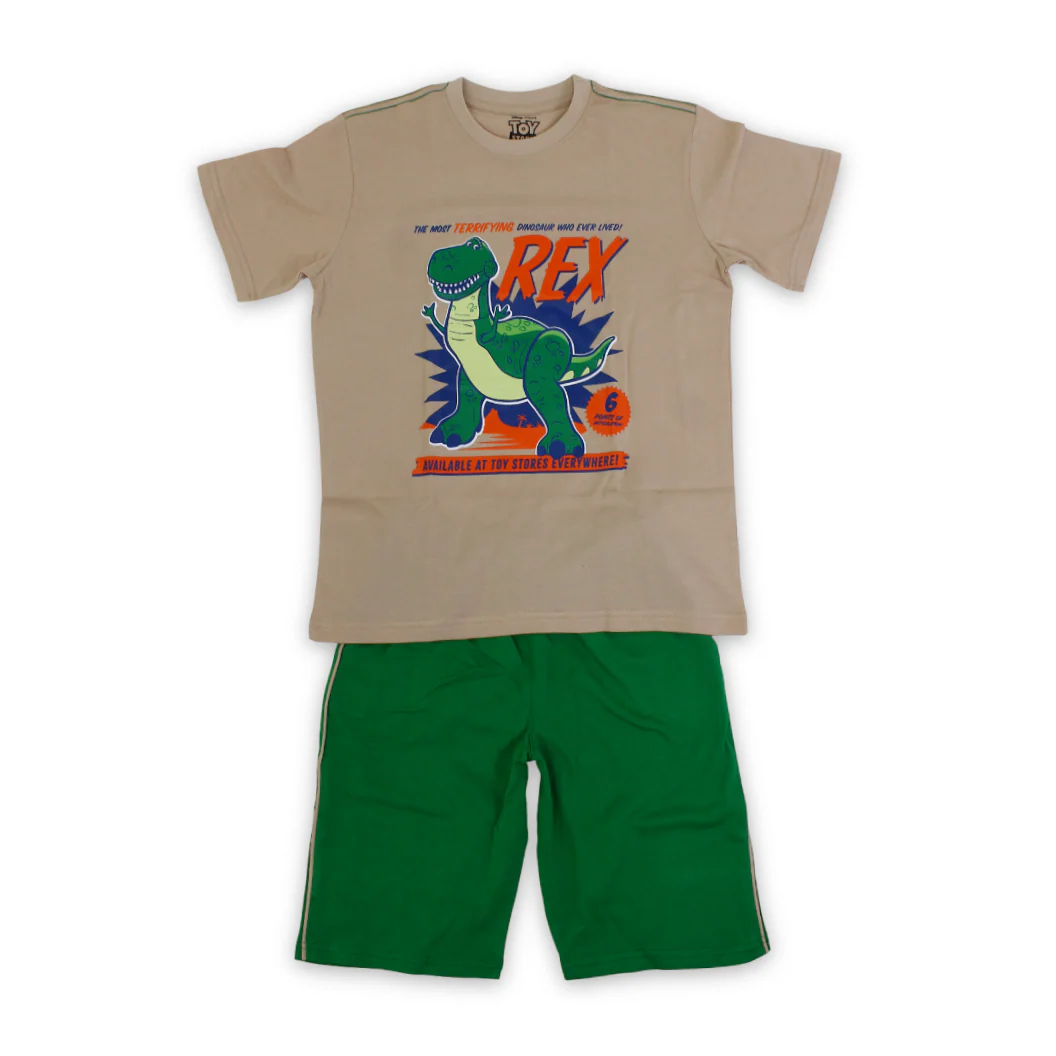 Boys Cotton Pajama – T-Rex Dino Print - Image 4