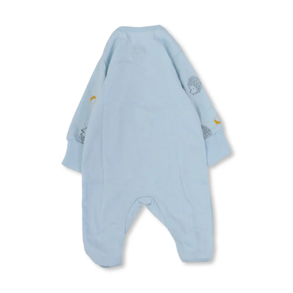 Baby Boys Cotton Baby Footie Onesie – Fox & Hedgehog Print - Image 5