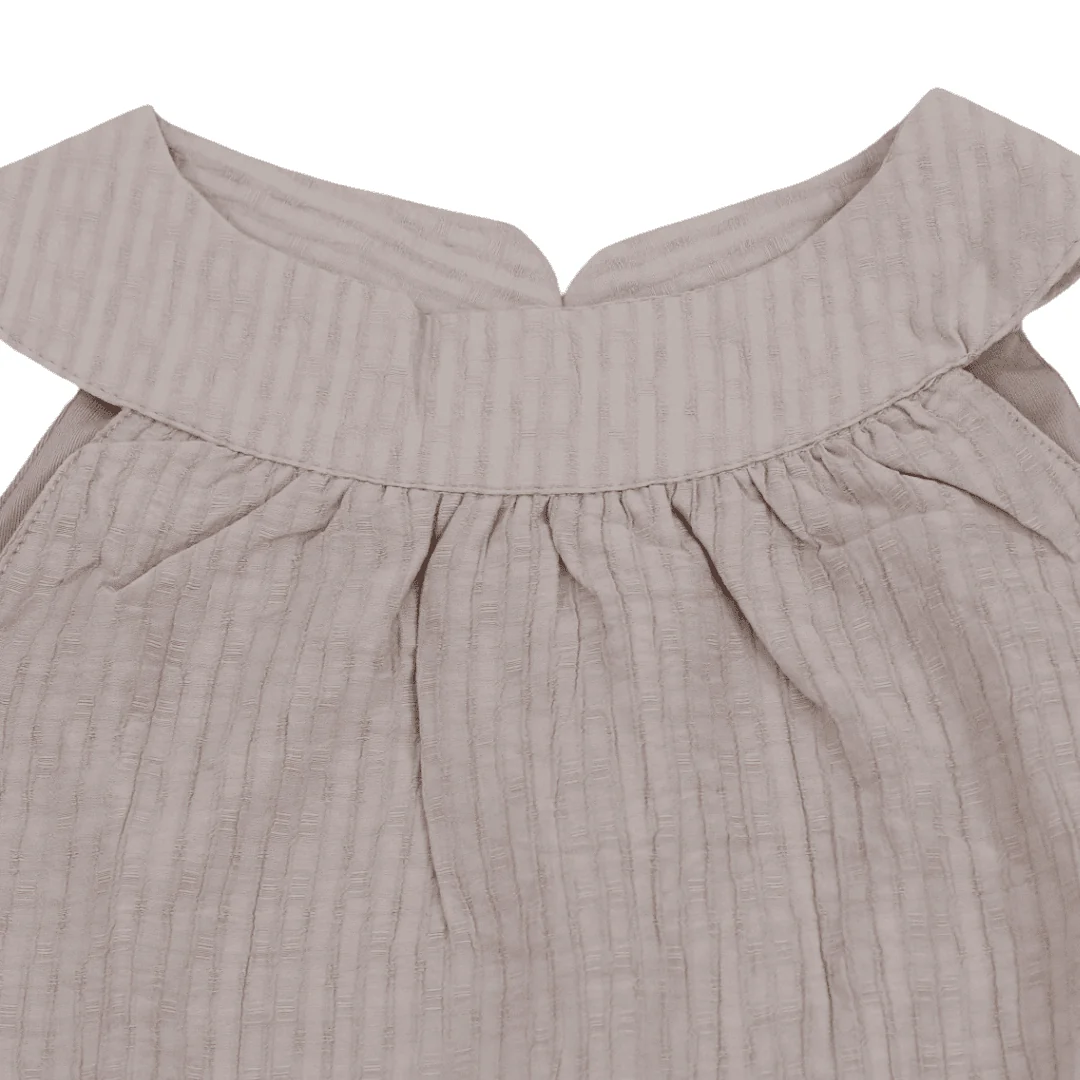 Girls Cotton Sleeveless Dress – Dusty Pink - Image 3
