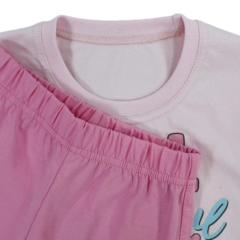 Girls Cotton Pajama Set – Unicorn Print - Image 4