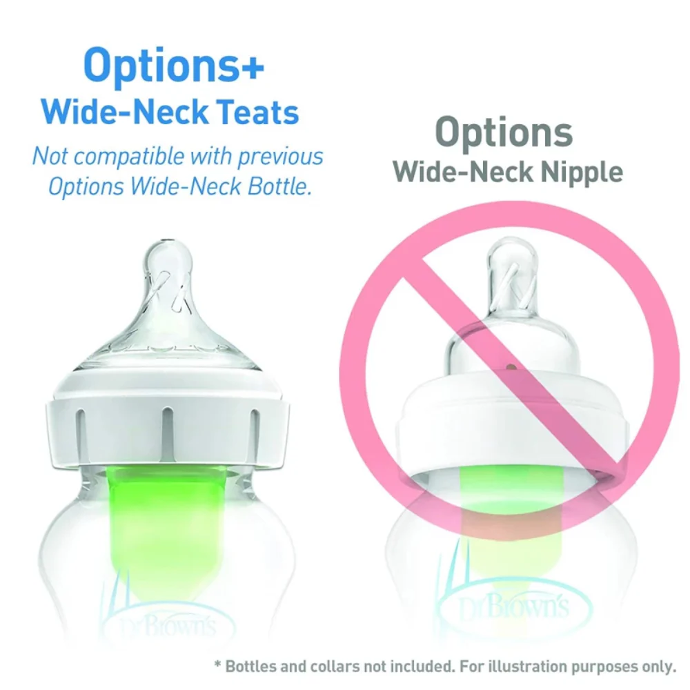 Dr. Brown's Wide Neck Options+ Level-4 Teats +9m (Pack of 2) - Image 3