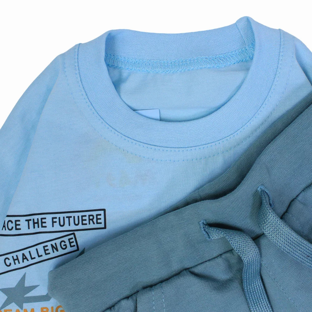 Boys Cotton Pajama Set - Bold Design - Image 3