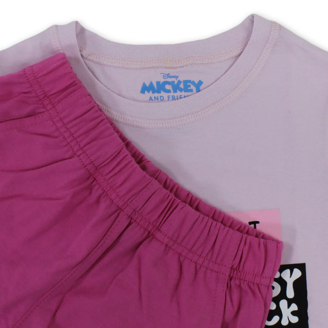 Girls Cotton Pajama – Minnie Mouse & Daisy Print - Image 7