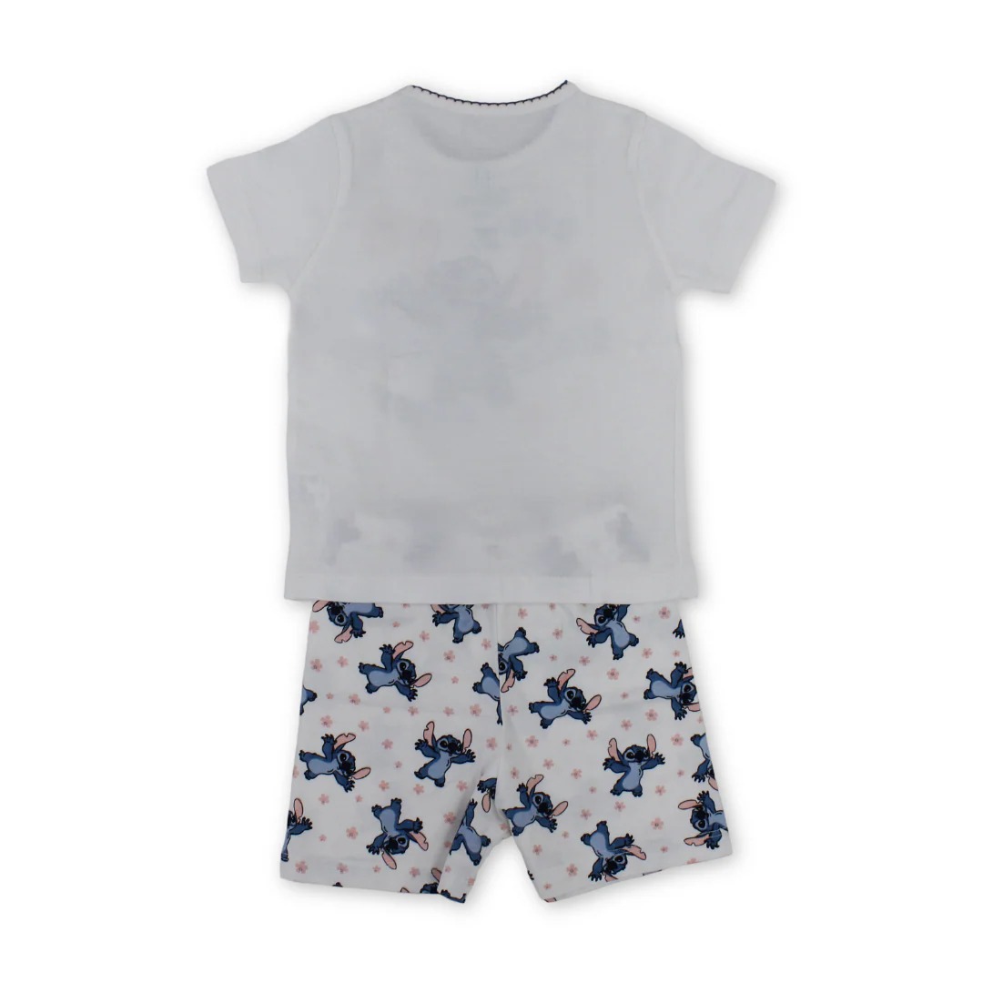 Baby Girls Cotton Pajama – Stitch Print - Image 5