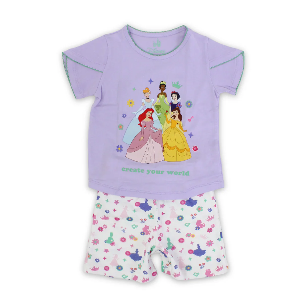 Baby Girls Cotton Pajama – Princess Print - Image 10