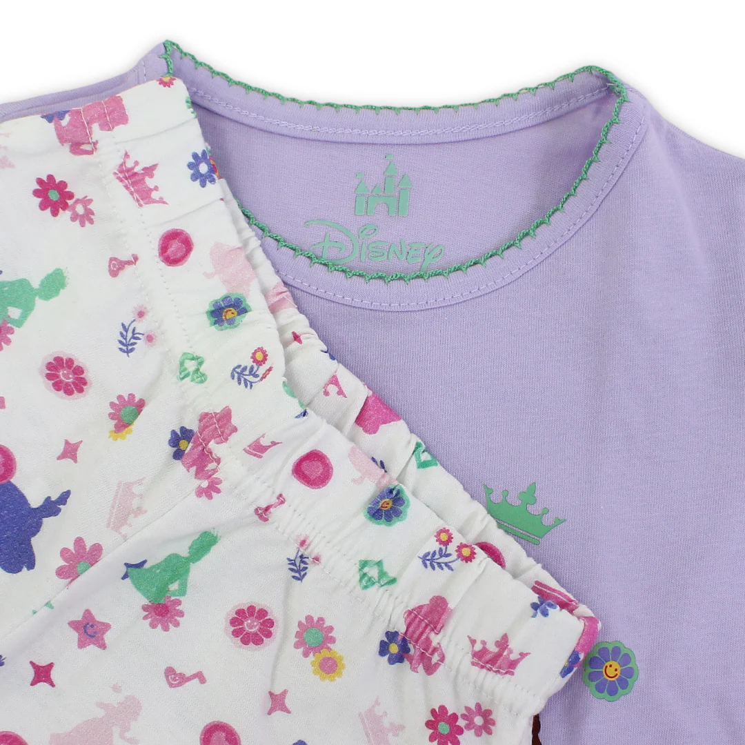 Baby Girls Cotton Pajama – Princess Print - Image 12
