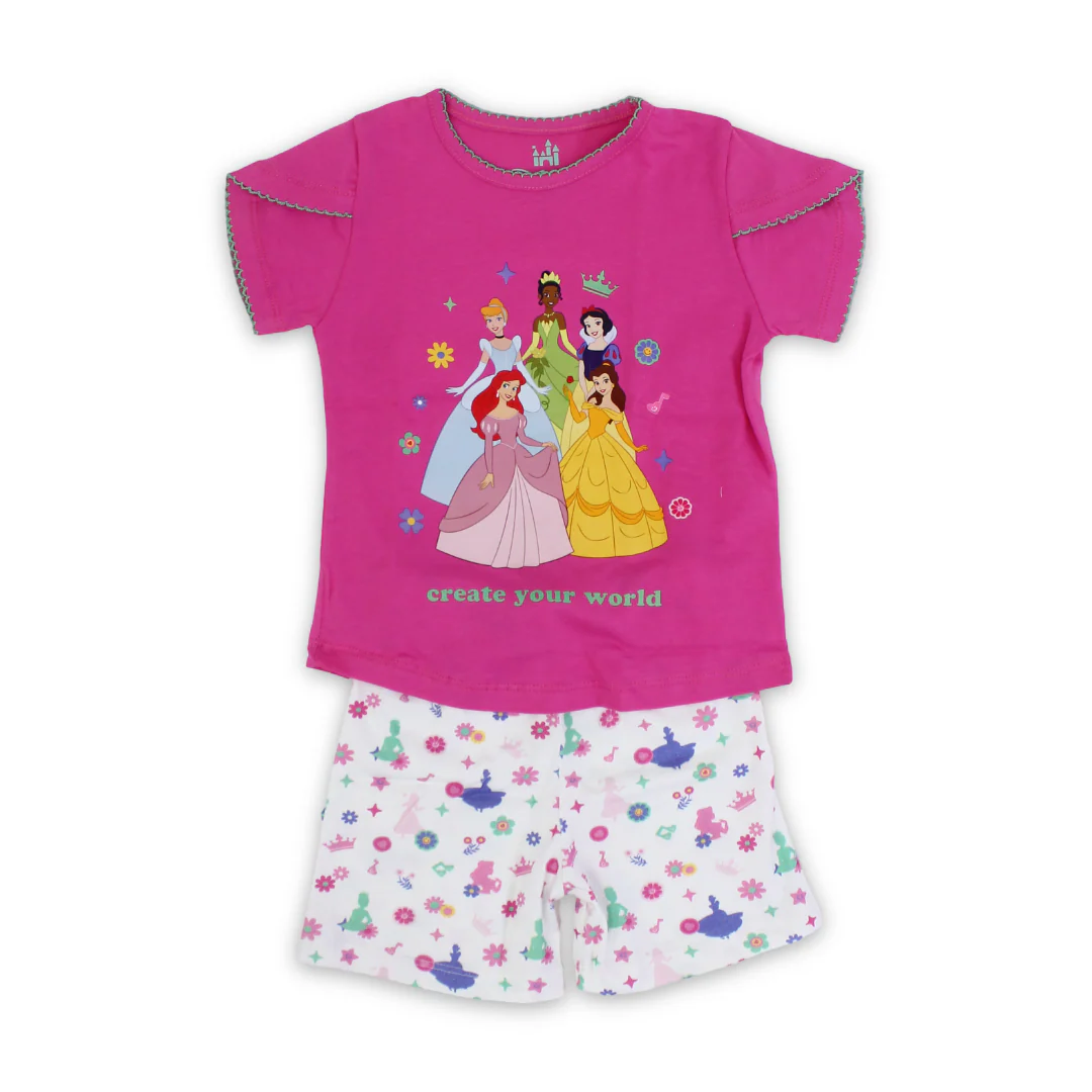 Baby Girls Cotton Pajama – Princess Print - Image 7