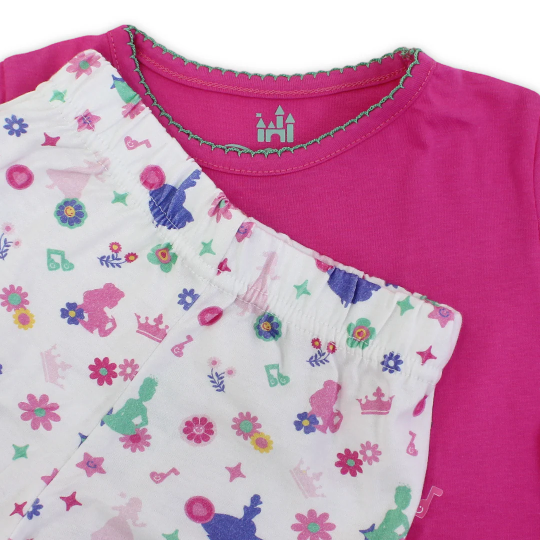 Baby Girls Cotton Pajama – Princess Print - Image 9