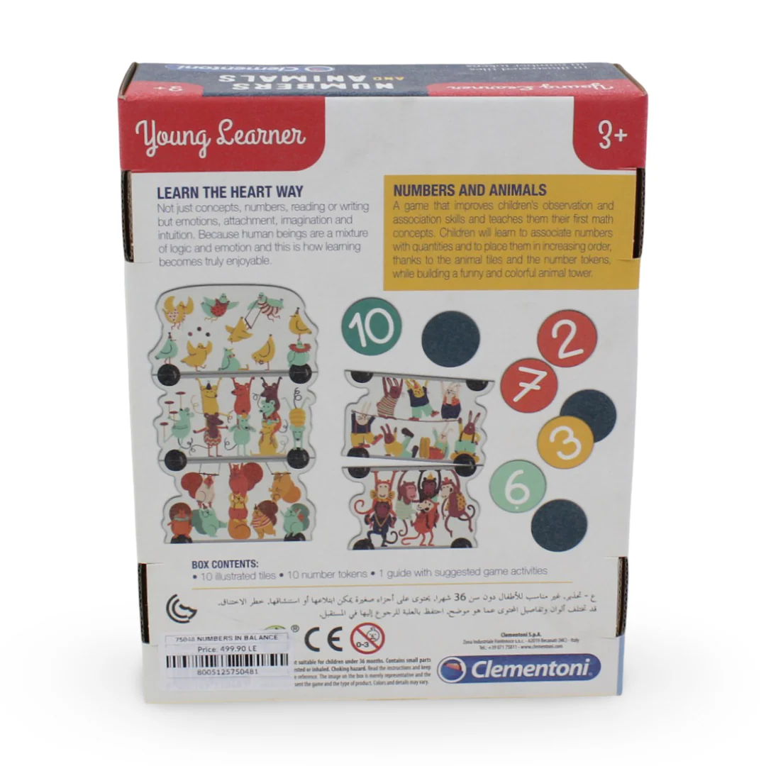 Clementoni Young Learners Numbers And Animals Educational Game - Image 5