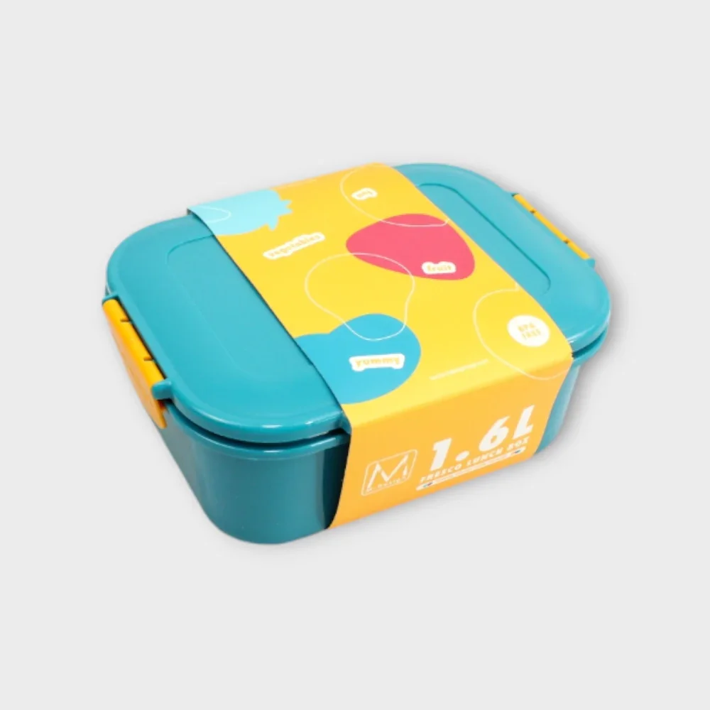 M-Design Fresco Lunch Box - 1600 ml Teal/Orange - Image 3