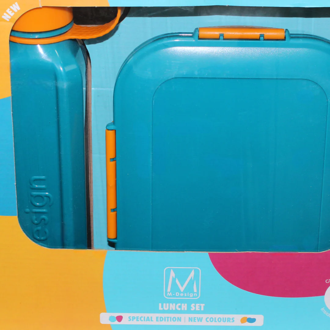 M-Design Lunch Set – 2.1 L Teal/Orange - Image 3