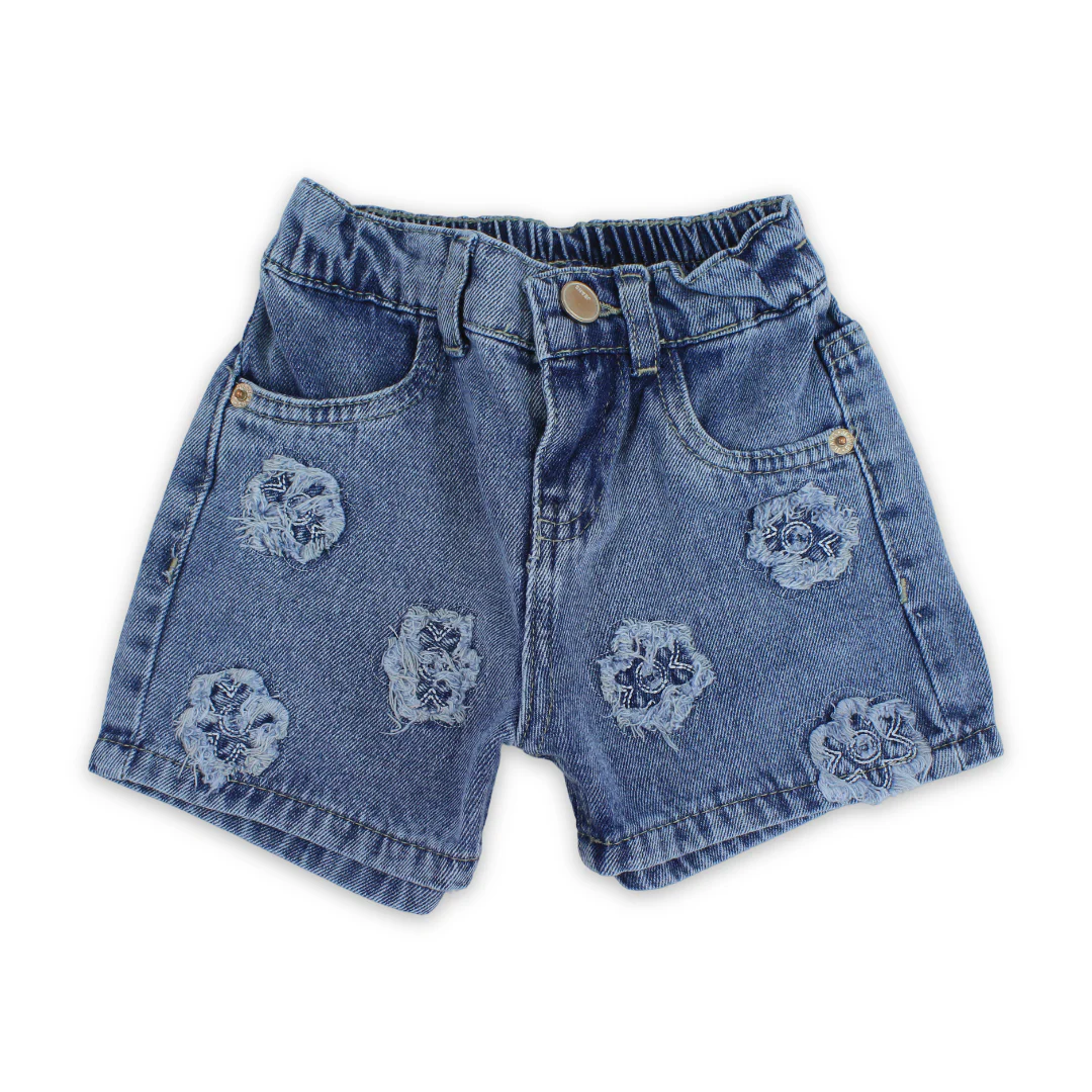 Girls Cotton Denim Short