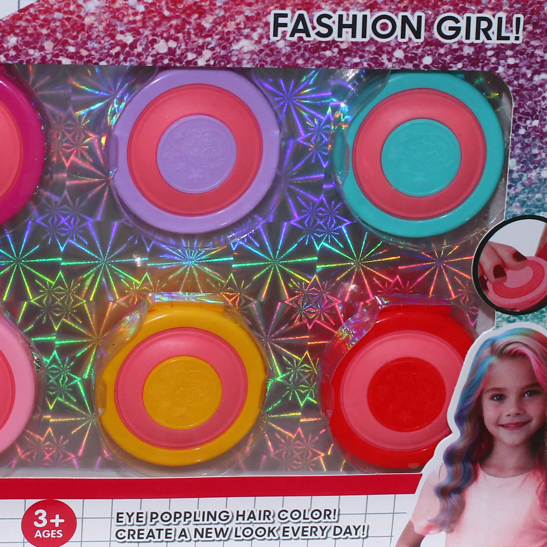 DIY Fashion Girl Hair Chalk Kit – 6 Colors - Image 3