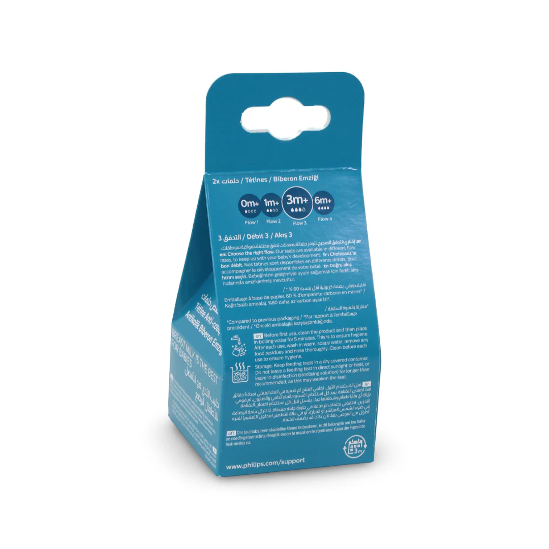 Philips Avent Anti-Colic Teat 1m+ Flow 3 - Image 2