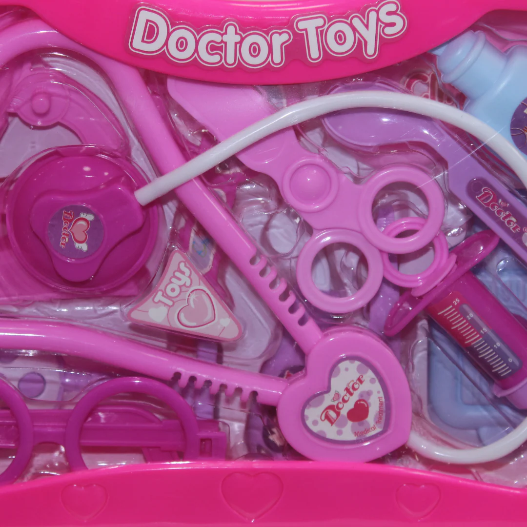 Children's Doctor Toy Set – Pink - Image 3