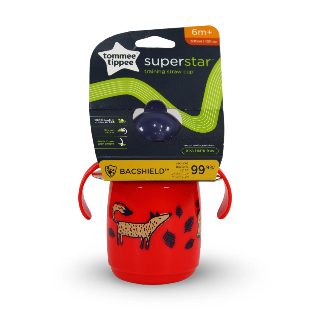 Tommee Tippee Superstar Weighted Straw Cup – Red - Image 3