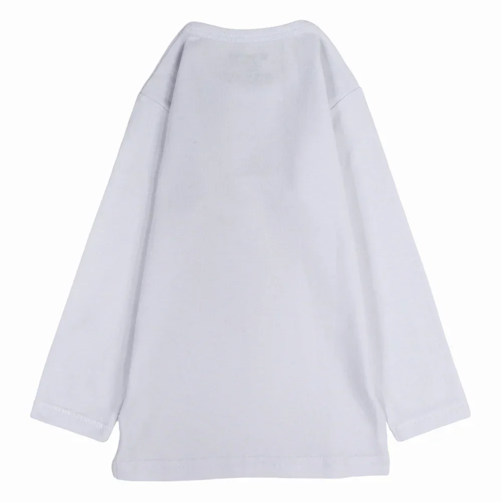 Boys Cotton Long-Sleeved Undershirt – White - Image 3