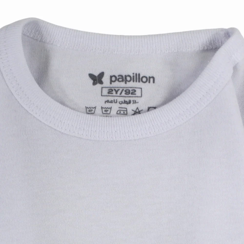Boys Cotton Long-Sleeved Undershirt – White - Image 4