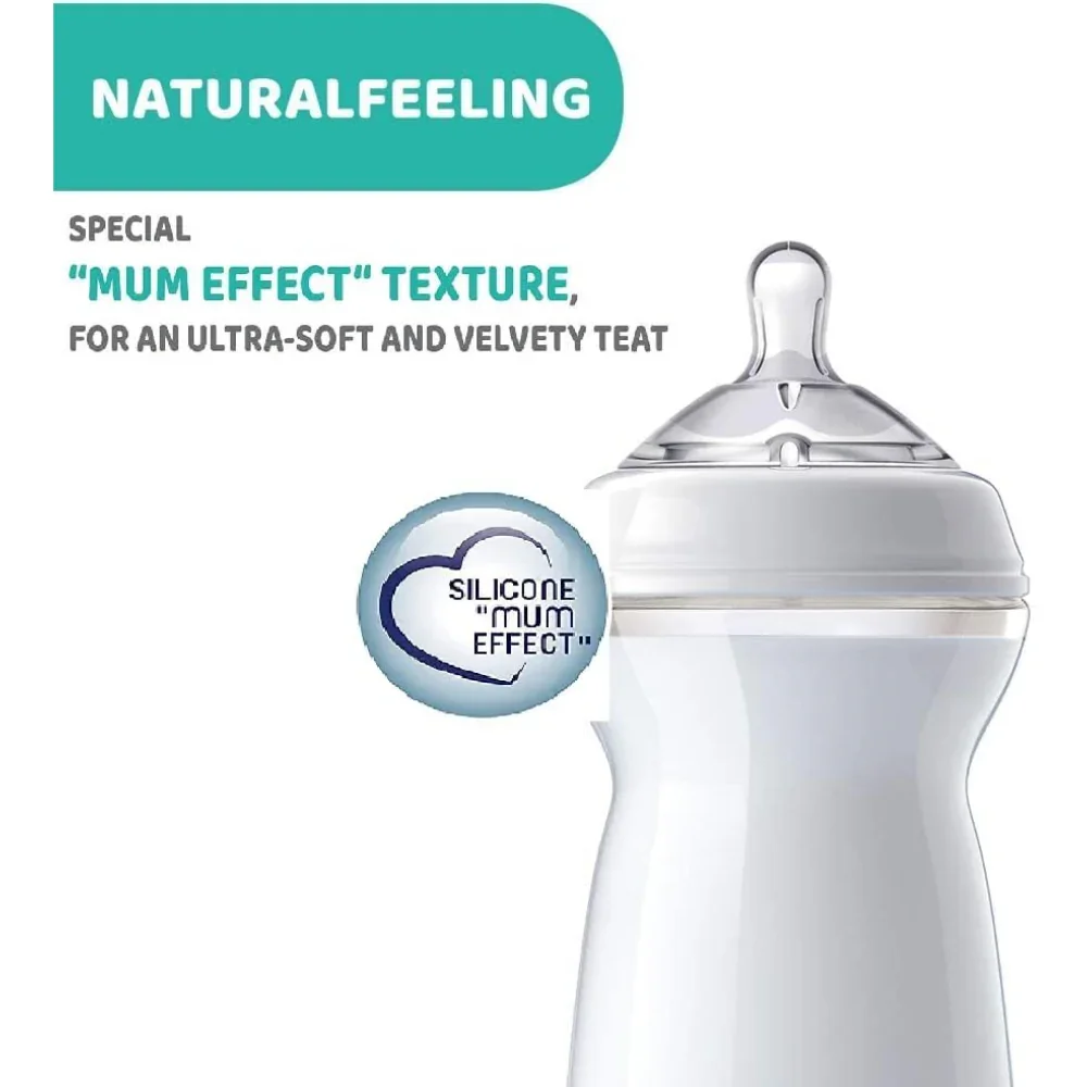 Chicco Natural Feeling Step-up Baby Bottle Teat 2 Pcs 4m+ Adjustable 2 Pc - Image 4