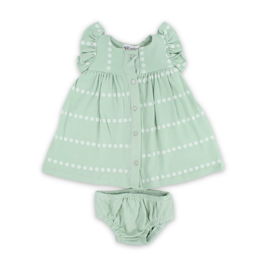 Baby Girls Cotton Dress – 2 Pcs - Image 2